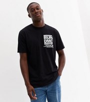 New Look Black Logo RUN DMC Crew Neck T-Shirt